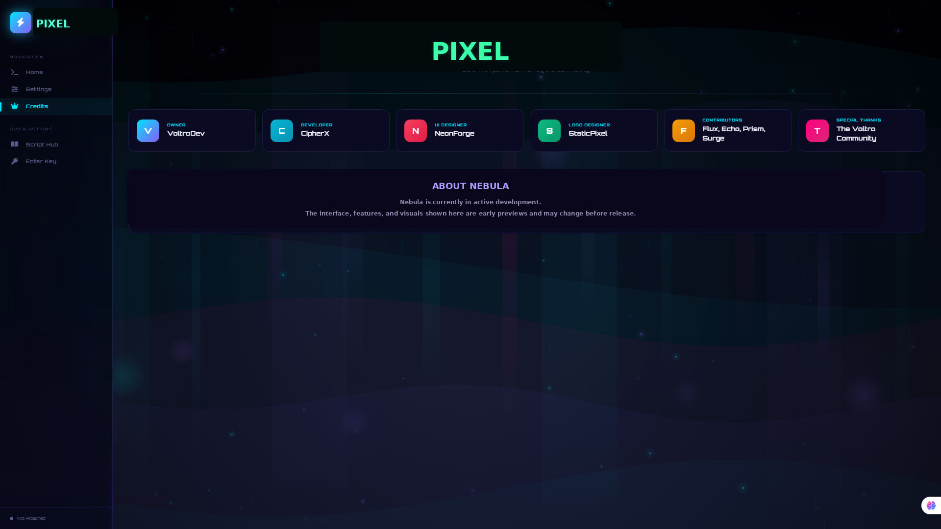 Pixel credits